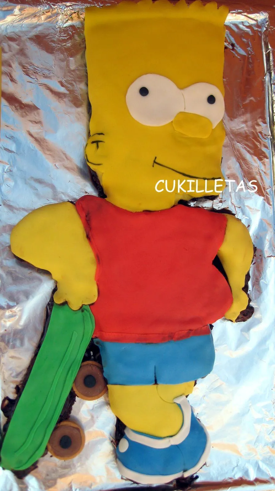 cukilletas: TARTA BART SIMPSON