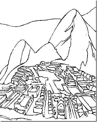 Machu pichu para colorear - Imagui