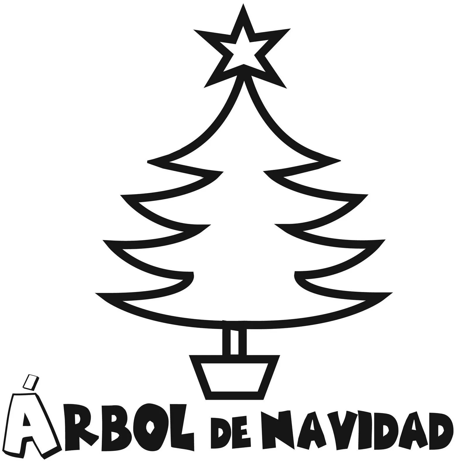 Cultura Infantil: Árbol de Navidad para colorear