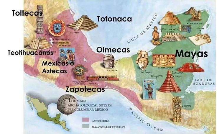 Culturas prehispánicas | Mapas España y América latina | Pinterest