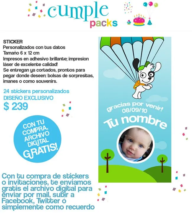 Cumple Packs: PACK DOKI / DISCOVERY KIDS