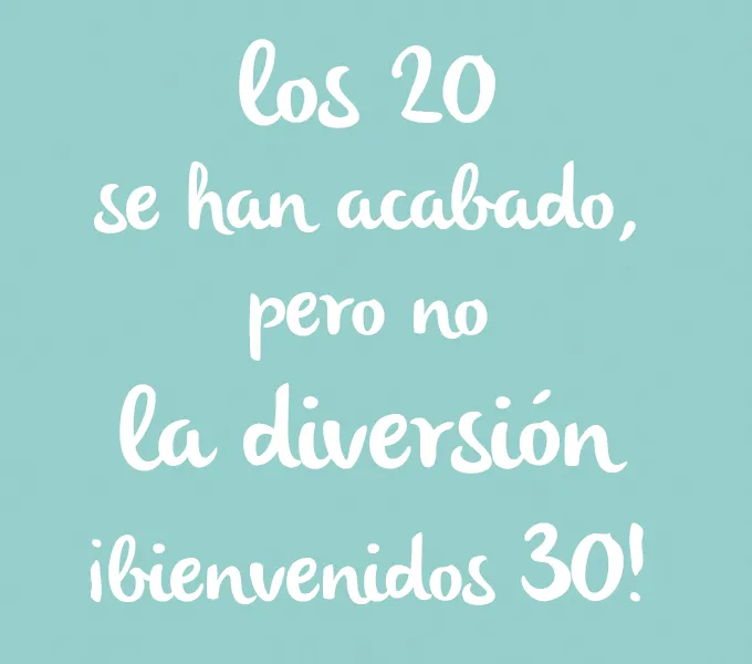 Bienvenidos 30 años!