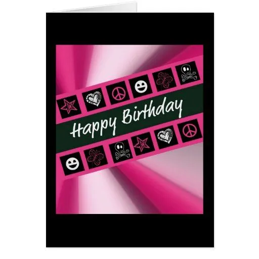 Cumpleaños adolescente de las rosas fuertes tarjeta | Zazzle