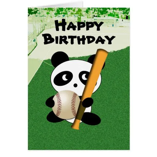 Cumpleaños para el aficionado al béisbol tarjetas de Zazzle.