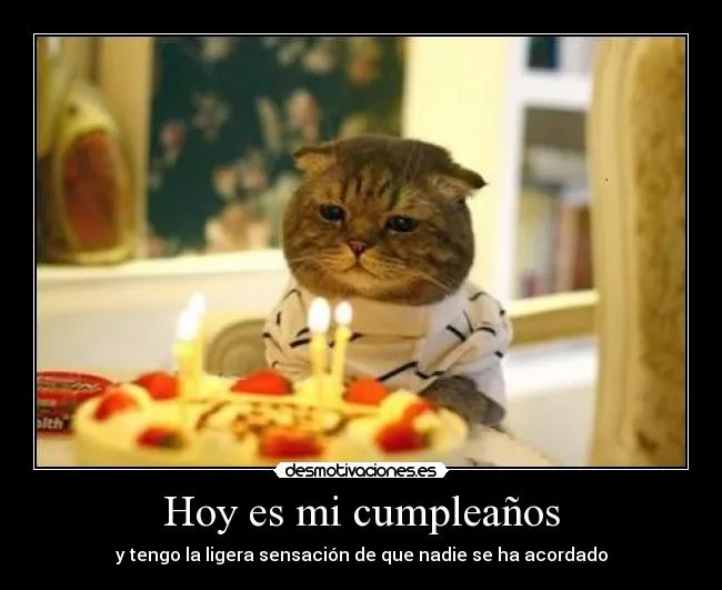 Hoy es mi cumpleaños | Desmotivaciones