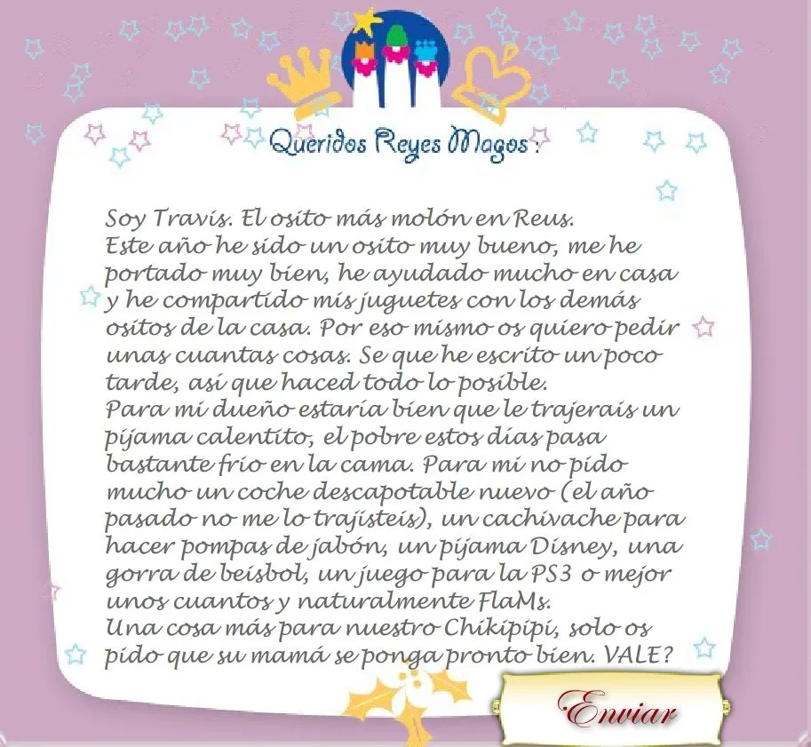 CUMPLEAÑOS DE MI DUEÑO Y CARTA A LOS REYES MAGOS. ~ El Comunicado ...