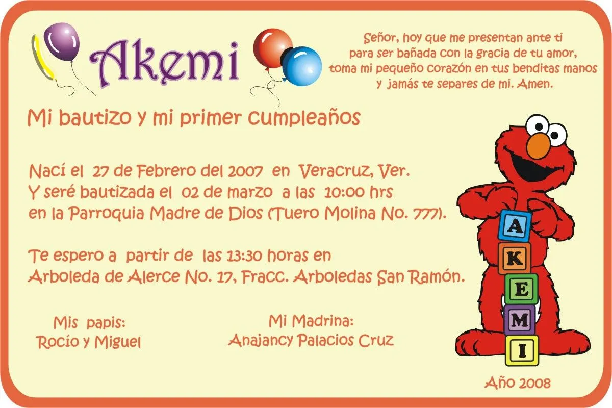 ELMO 1 « Diseñarte Invitaciones