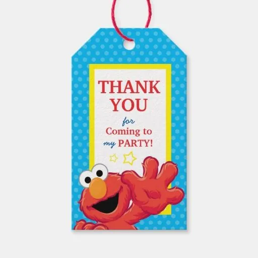 Cumpleaños extremo de Elmo Etiquetas Para Regalos | Zazzle