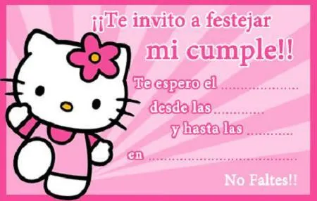 Cumpleaños Hello Kitty