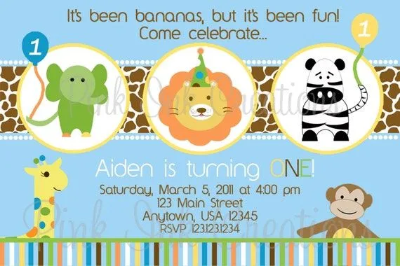 Cumpleaños de safari bebé - Imagui