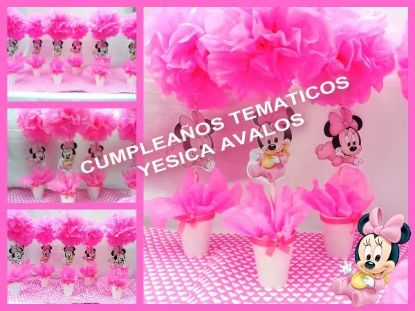 Cumpleaños temáticos: cumple tematico DE MINNIE bebe