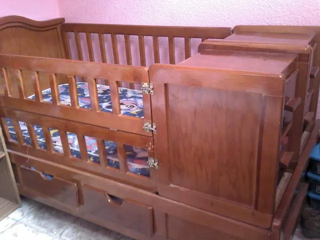 CUNA-CAMA DE MADERA CON COLCHON en San Luis Potosi