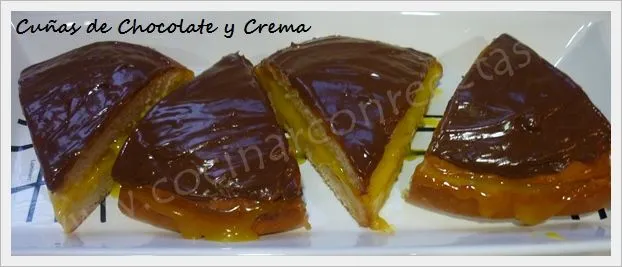 CUÑAS DE CHOCOLATE Y CREMA (NEGRITOS) | Cocinar Con Recetas