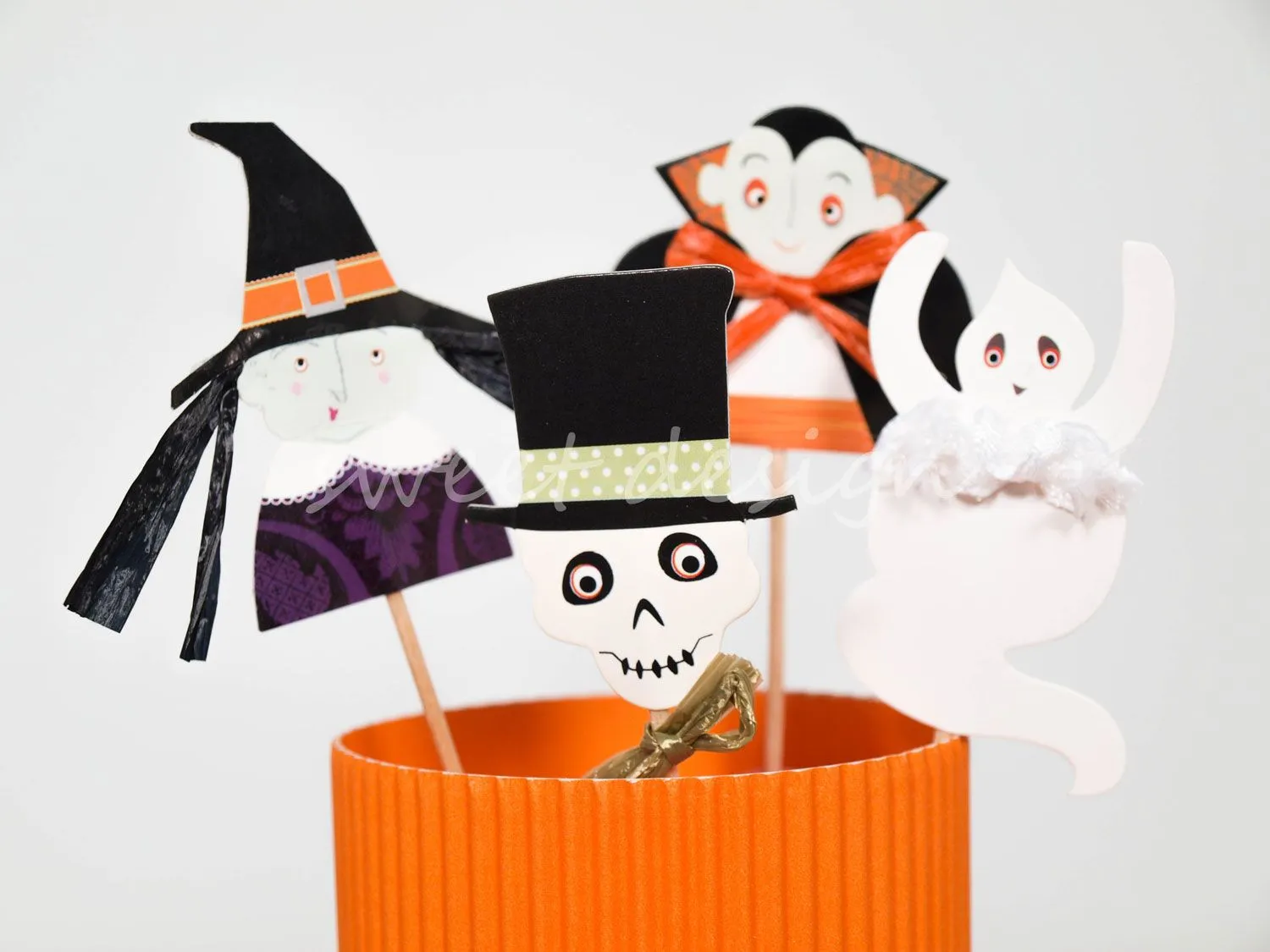 Cup Cake Kit de Halloween (24 Cápsulas y 24 Pics) | Sweet Design