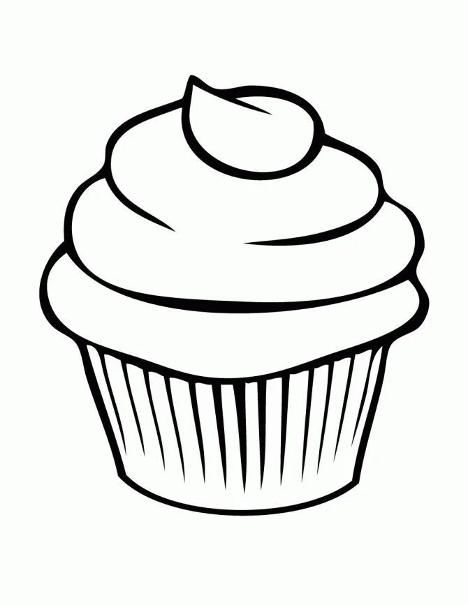 cupcake animado para colorear - Buscar con Google | organizador ...