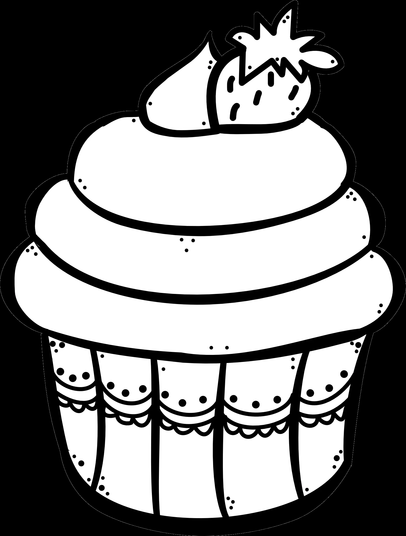 Cupcake para colorear | Proyectos que intentar | Pinterest | Cupcake