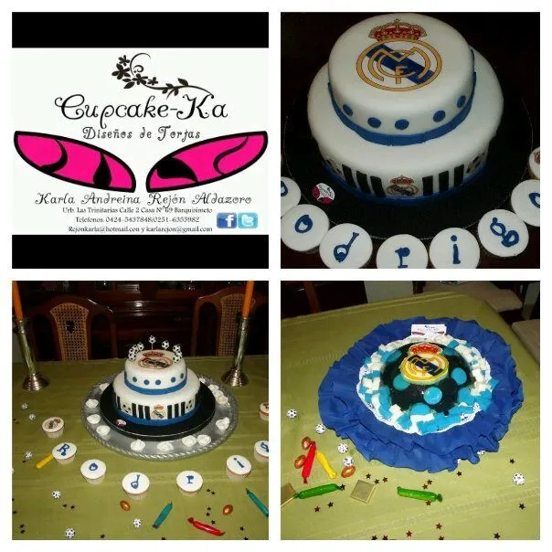 CupCake-KA: TORTAS REAL MADRID..