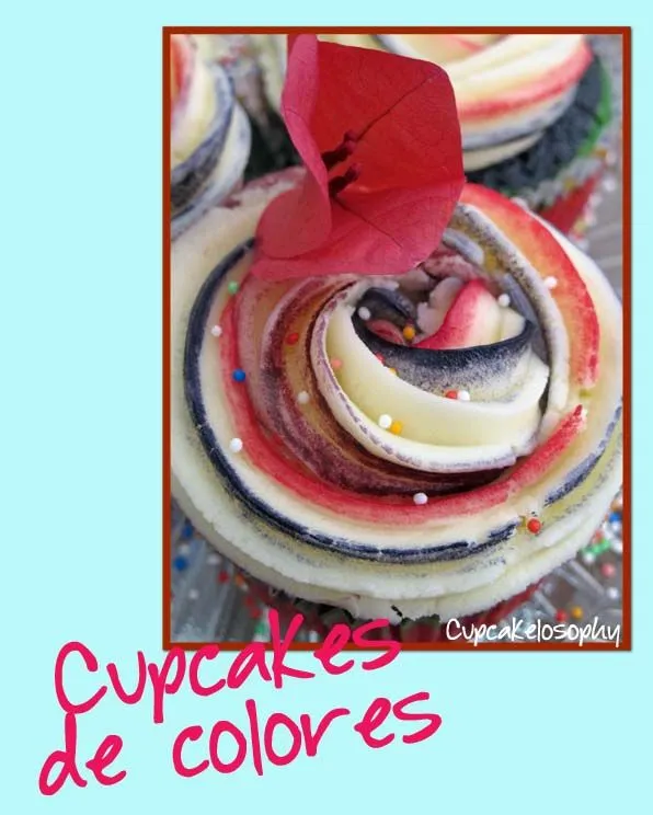 Cupcakelosophy: Cupcakes de colores!!!