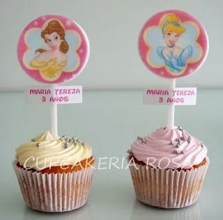 CUPCAKERIA ROSA - Cupcakes em Curitiba: Cupcakes Princesas da Disney