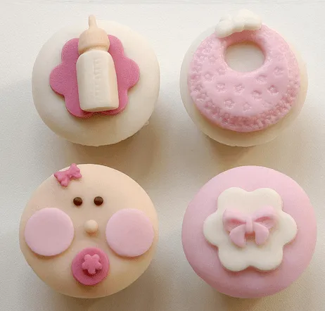 Cupcakes para baby shower de niña - Imagui