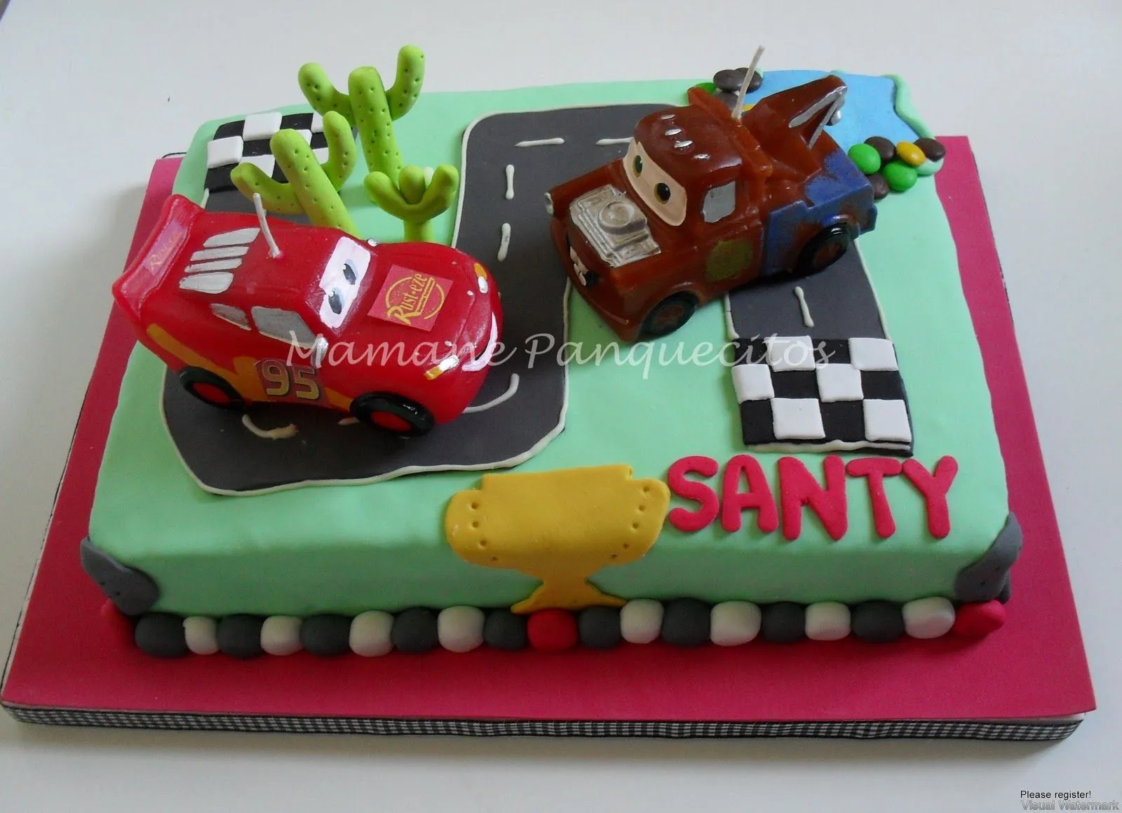 Cupcakes by Mamane Panquecitos: Torta de CARS para Santy