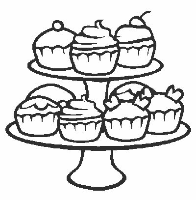 Baú da Web: Desenhos e riscos de cupcakes