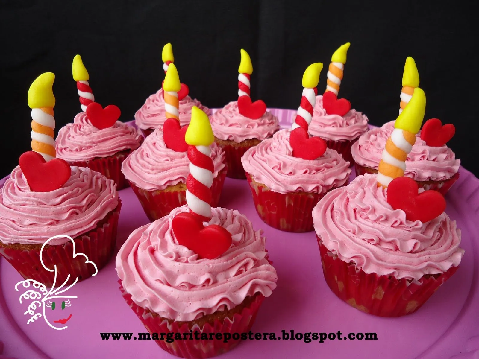 Cupcakes de cumpleaños | margarita repostera