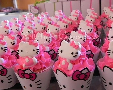 Cupcakes de Hello Kitty