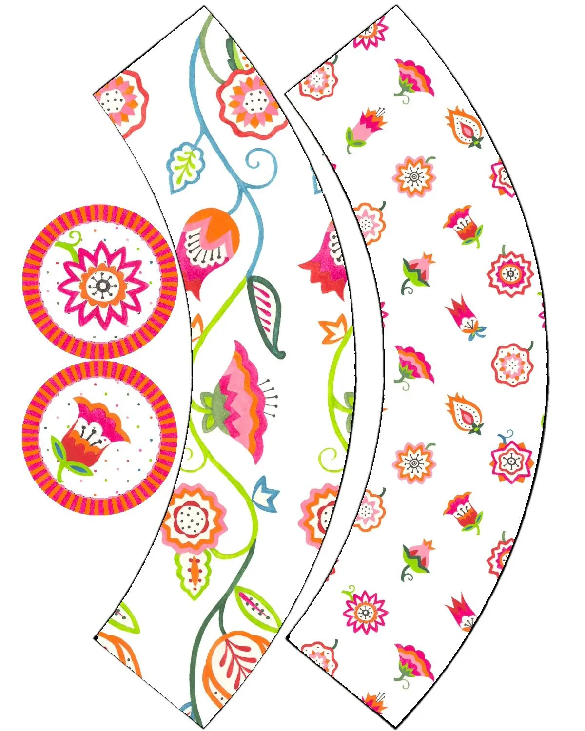 Wrappers de cupcakes para imprimir - Imagui