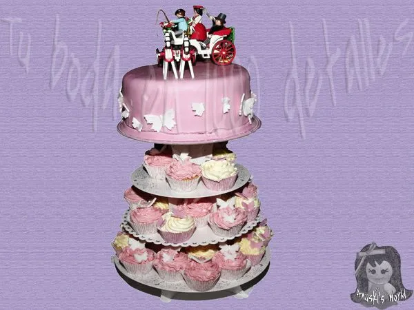 Cupcakes de mariposas - Anuski´s World "Tu boda en mil detalles"