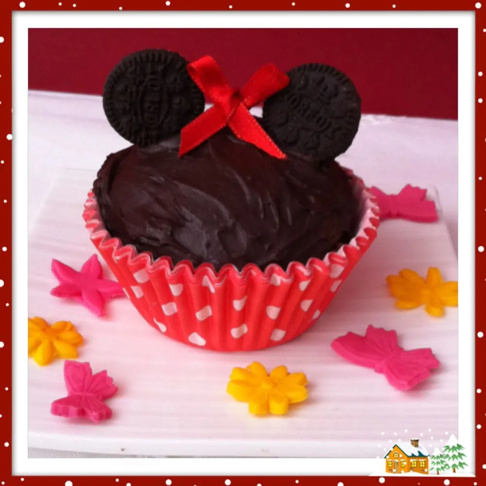 CUPCAKES DE MINNIE MOUSE - El blog de estrela