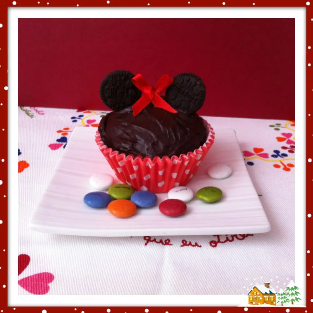 CUPCAKES DE MINNIE MOUSE - El blog de estrela