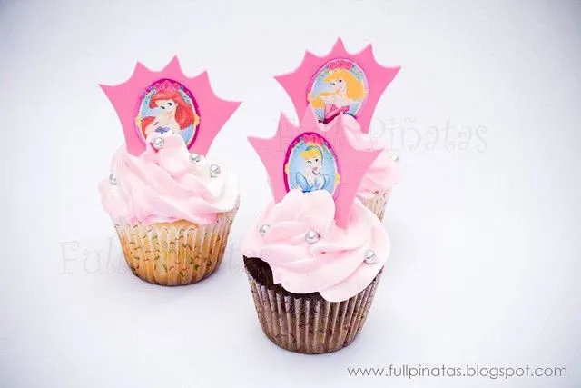 Cupcakes de princesas Disney - Imagui