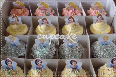 Cupcakes de princesas Disney - Imagui