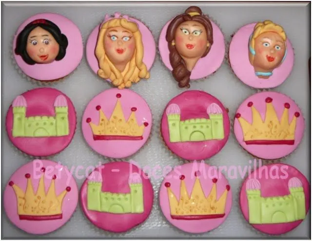 Cupcakes de princesas Disney - Imagui