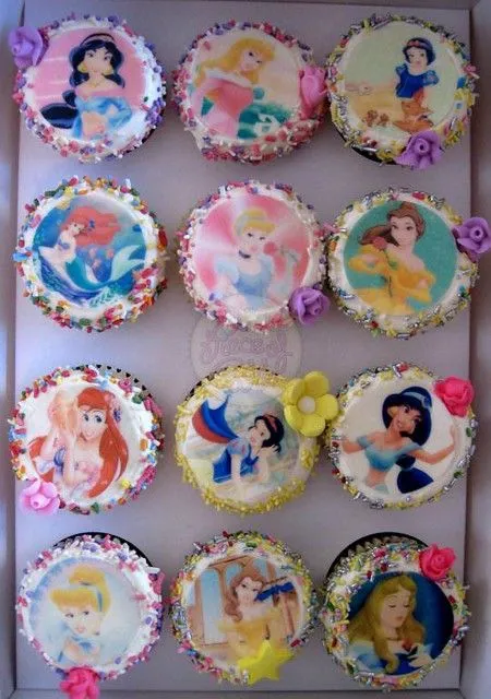 Cupcakes princesas Disney - Imagui