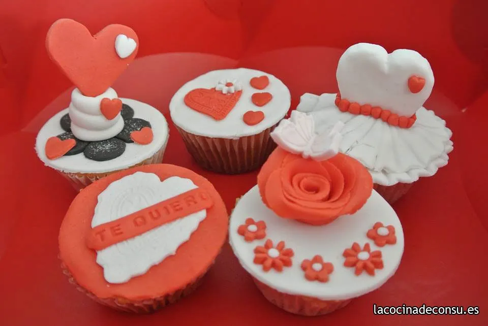 Cupcakes San Valentin | La cocina de Consu