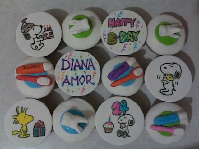 cupcakes Snoopy cumpleaños | Flickr - Photo Sharing!