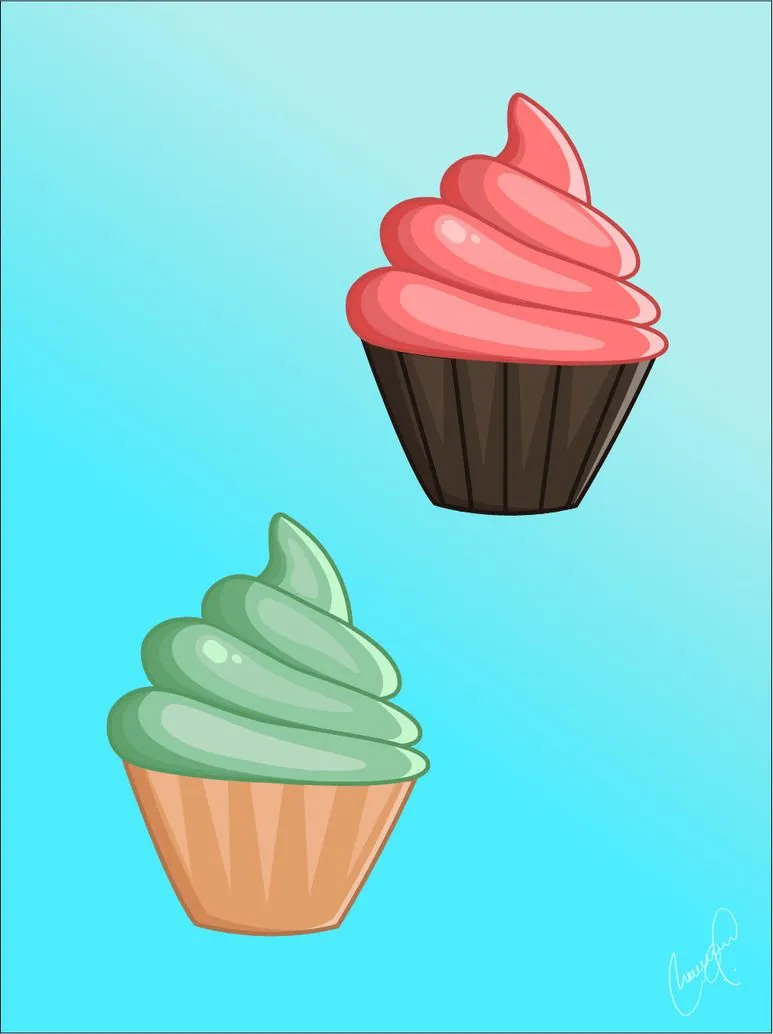 Cupcakes vector by Ramiroidiazguirao on DeviantArt