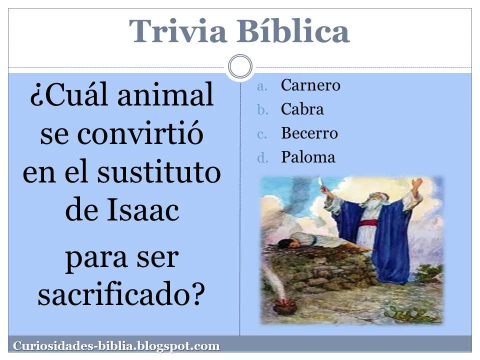 Curiosidades Bíblicas...: Trivia Bíblica: ¿Cuál animal se ...