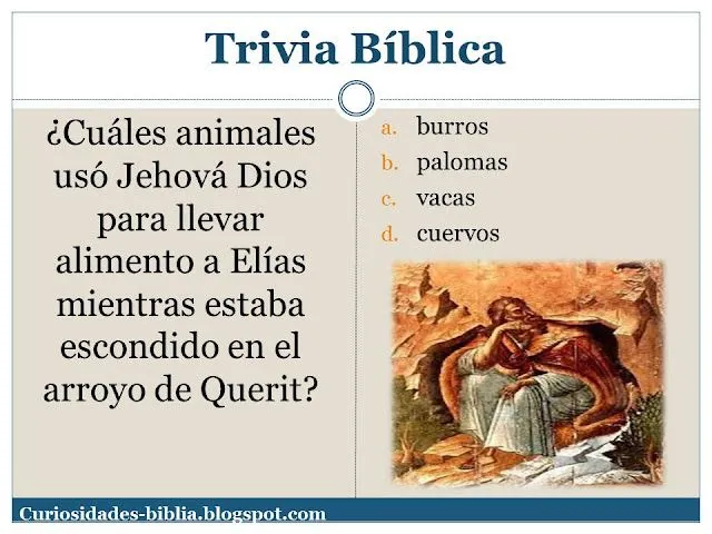 Curiosidades Bíblicas...: Trivia Bíblica: ¿Cuáles animales usó ...