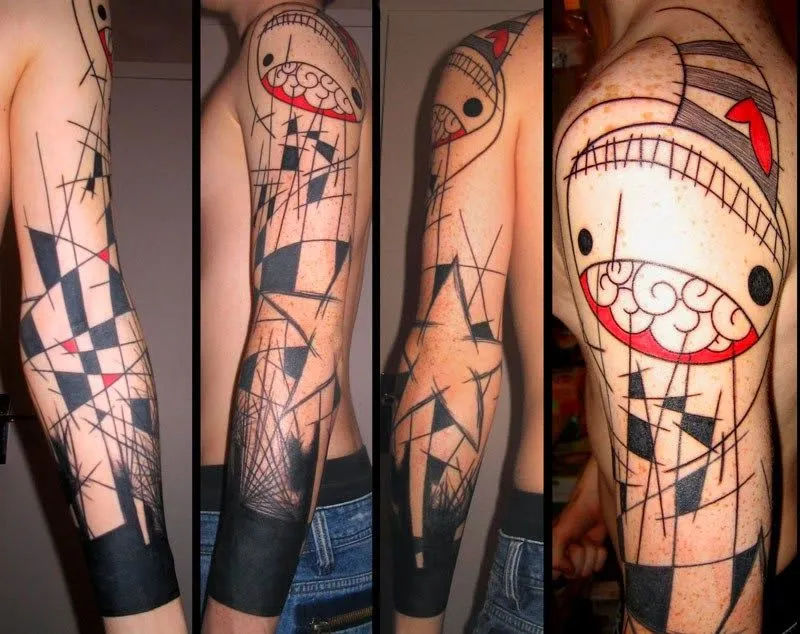 Curiosidades del Mundo: Tatuajes Abstracto de Yann Black