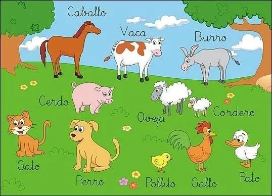 Una granja con animales - Imagui