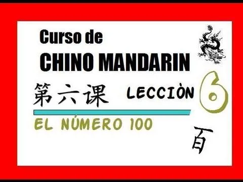 CURSO DE CHINO NUMEROS DE 1 A 10