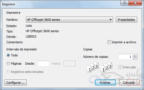 Curso gratis de Access 2010. aulaClic. 12 - Los informes