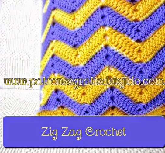 CURSO GRATIS CROCHET: Cómo tejer punto zig zag | Crochet y Dos agujas
