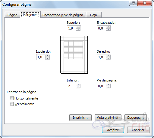 Curso gratis de Excel 2010. aulaClic. 11 - Impresión