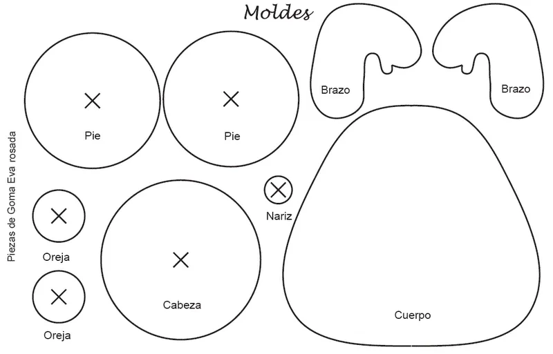 Curso de Manualidades para Regalar: Regala un oso de goma eva !!!!!!!!!!!!!!!!!!!!