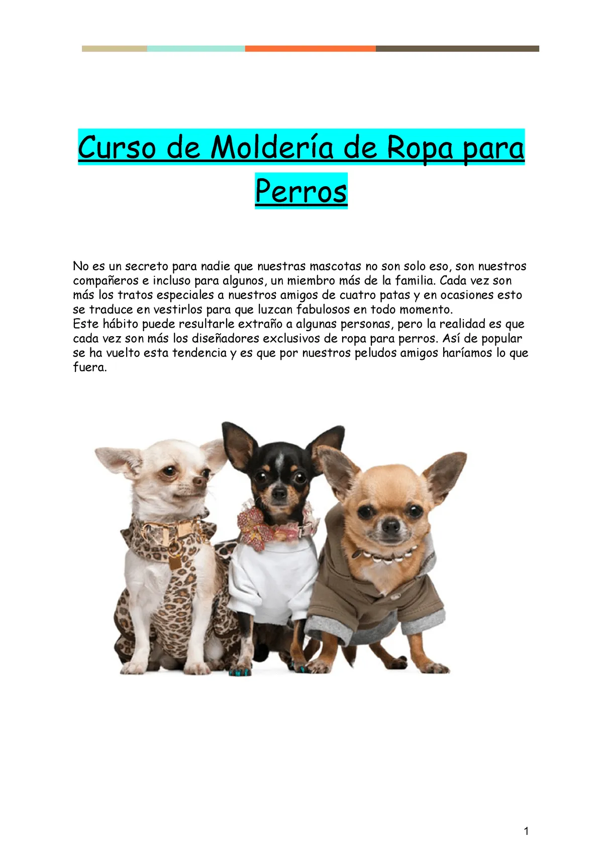 Curso de Molderia de Ropa para Perros 1.pdf · versión 1 - Curso de Moldería de Ropa para Perros No - Studocu
