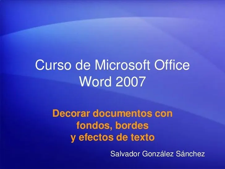 Curso De Word Decorar Documentos